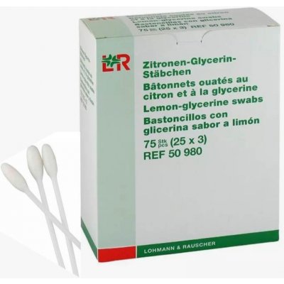 Lemogil Vatová tyčinka s glycerinem 15cm/75 ks – Zboží Dáma