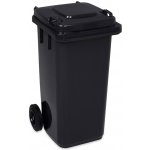 Jestic Popelnice plastová 120 l černo-šedá – Sleviste.cz