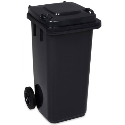 Jestic Popelnice plastová 120 l černo-šedá – Sleviste.cz