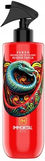 Immortal Venom Barber kolínská voda pánská 500 ml