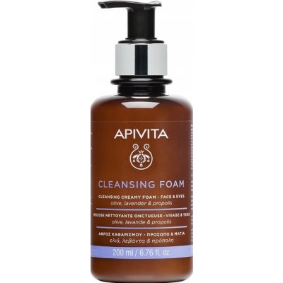 Apivita cleansing Olive & Lavender čistící pěna na obličej a oči Dermatologically and Ophthamologically Tested 200 ml – Hledejceny.cz