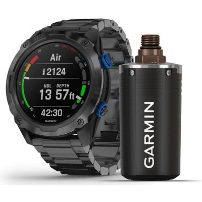 Garmin Descent Mk2i - 52 mm Sapphire Gray, DLC Titanium Band + Sonda T1 – Zbozi.Blesk.cz