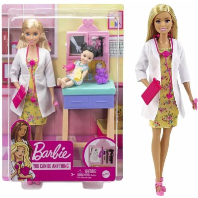 Barbie povolání herní set dětská doktorka blondýnka