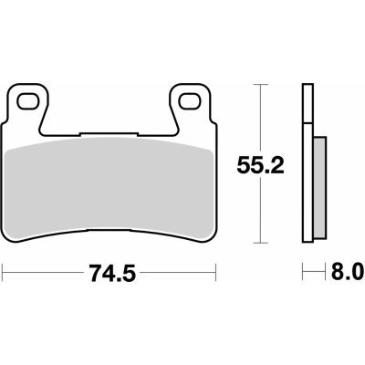 Sada brzdových destiček, vždy 4 kusy v sadě BREMBO 07HO45RC – Hledejceny.cz