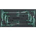 JONNESWAY Modul pěnový - klíče Imbus s kuličkou a T rukojetí, H2 - H10, 8 ks - JONNESWAY H10MB08KV – Zboží Dáma