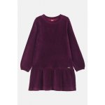 Joyce dívčí šaty "POLAR VELVET ŠATY" fialová vínová černá – Zboží Mobilmania