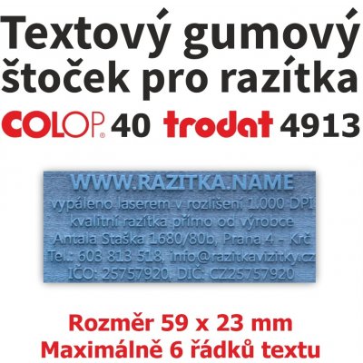Trodat Colop Gumový štoček pro razítko 40, 4913 – Zboží Dáma