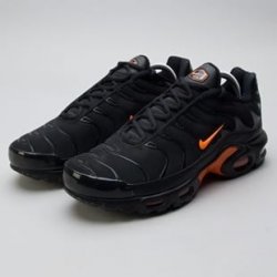 nike air max plus tn se black total orange