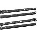 Walteco Rolničkový výsuv 350 mm černý nosnost 20 kg, 1 pár 60102 – Zboží Mobilmania