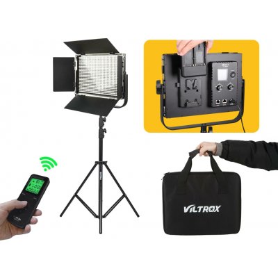 Viltrox LED video světlo VL-D60B (5600K) pro foto a video + 2,6m stativ – Hledejceny.cz