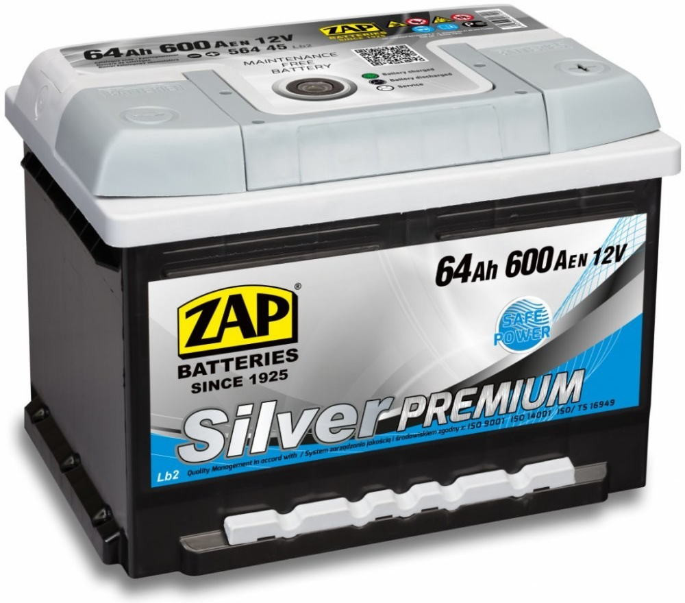 ZAP Silver Premium 12V 64Ah 600A 56445