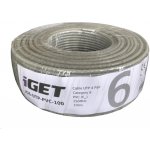 iGet iG6-UTP-PVC-100 CAT6 UTP PVC Eca, 100m – Hledejceny.cz