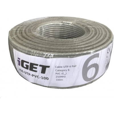 iGet iG6-UTP-PVC-100 CAT6 UTP PVC Eca, 100m – Hledejceny.cz