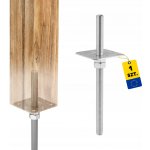 Domax Patka Sloupku Do Betonu Ppsr 100 Stavitelná Dmx4883100 mm – Hledejceny.cz