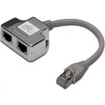 Digitus DK-1521-010-CO FTP, CAT 5E, AWG 26/7, 1m, šedý/zelený – Hledejceny.cz