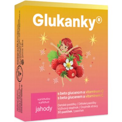 Glukánky jahoda 30 pastilek – Hledejceny.cz