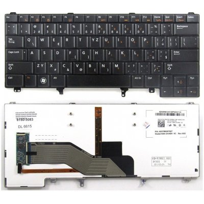 česká klávesnice pro notebook Dell Latitude E5420 E5430 E6320 E6330 E6420 E6430 E6440 černá CZ podsvit – Zbozi.Blesk.cz