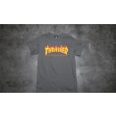 Thrasher Flame Logo Charcoal gray