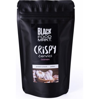 Black Food Market Crispy Červíci Česnek 20 g