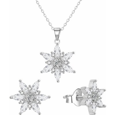 Agato půvabná stříbrná sada šperku se zirkony AGT-SET01W – Hledejceny.cz