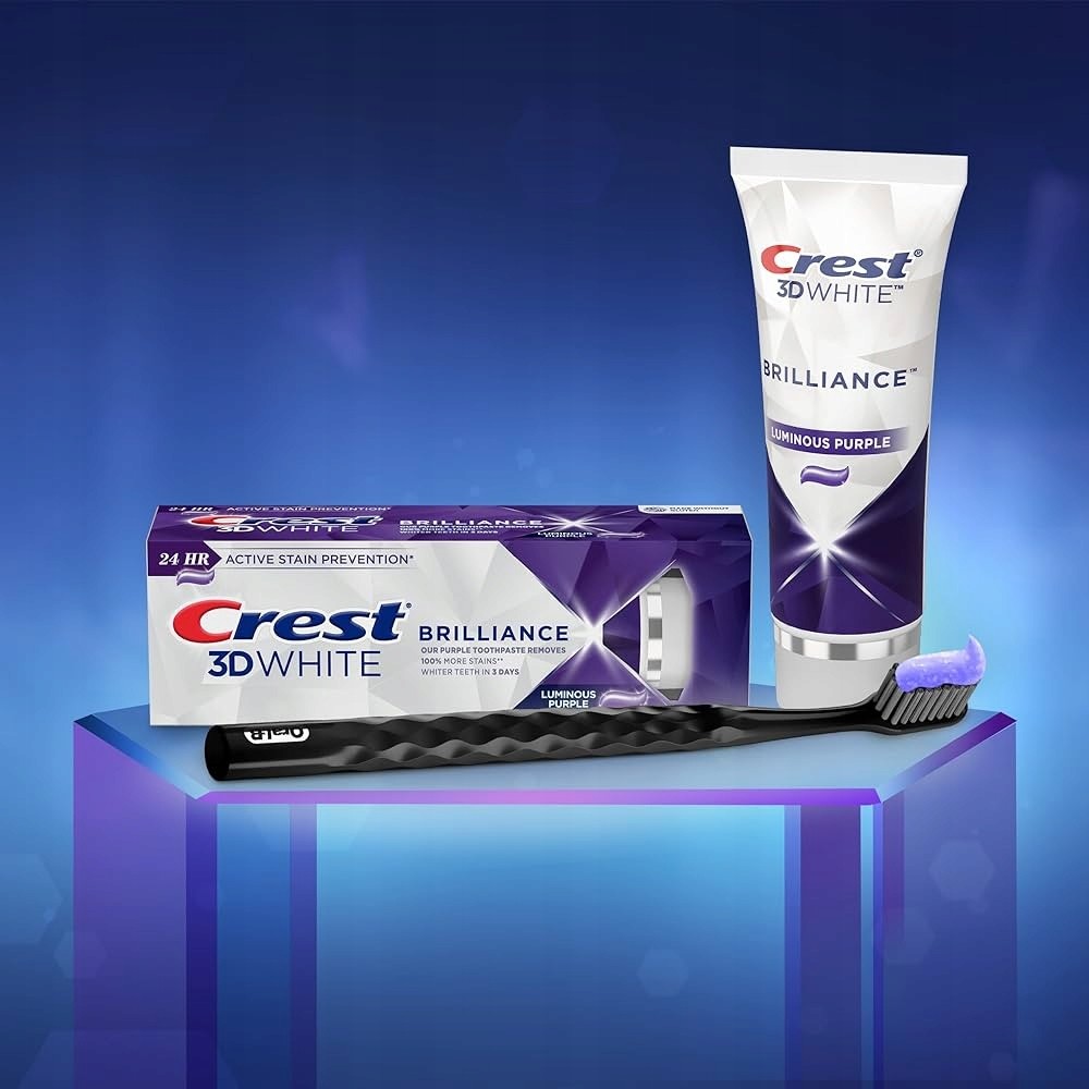 Crest 3D White Brilliance Luminous Purple bělicí zubní pasta 99 g