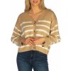 Dámský svetr a pulovr Guess dámský pruhovaný svetr - M (S11S) hnědý