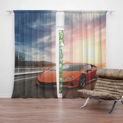 Sablio Závěs Sportovní auto 3: 2ks 140x250cm – Hledejceny.cz