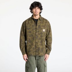 Carhartt WIP long sleeve shirt camo duck/green/Office green garment dyed