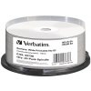 8 cm DVD médium VERBATIM BD-R 25GB 6x, printable, spindle, 25ks (43738)
