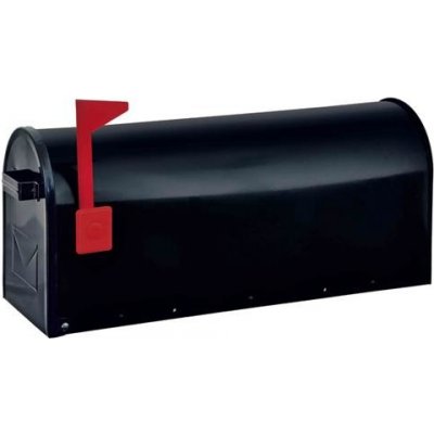 Americká poštovní schránka Mailbox ALU - černá - včetně stojanu – Zboží Mobilmania