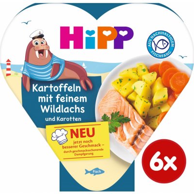 HiPP Brambory se zeleninou a jemným lososem 6 x 250 g – Sleviste.cz