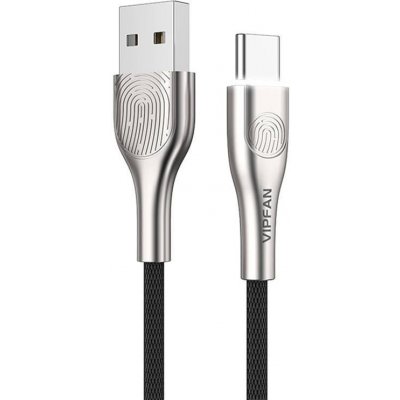 Vipfan Z04 USB na USB-C 3A, 1,2m, černý