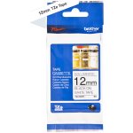 Páska Brother TZe-N231, 12mm, bílá/černá, nelaminovaná, délka 8m – Zboží Živě
