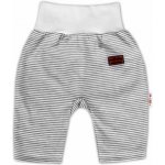 Baby Nellys Bavlněné tepláčky Monkey proužky sv. šedý melírek – Zboží Dáma