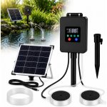 Solární provzdušňovač jezírka AP020 s LCD displejem – 30W panel, 8800mAh baterie, 2 režimy – Zboží Dáma