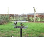 Esschert Design Krmítko průhledné Best for Birds na noze 14 x 15 x 120 cm čiré akrylát – Hledejceny.cz