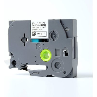 Brother TZ-SE3/TZE-SE3 černý tisk/bílý podklad plombovací 12 mm x 8 m kompatibilní páska – Sleviste.cz