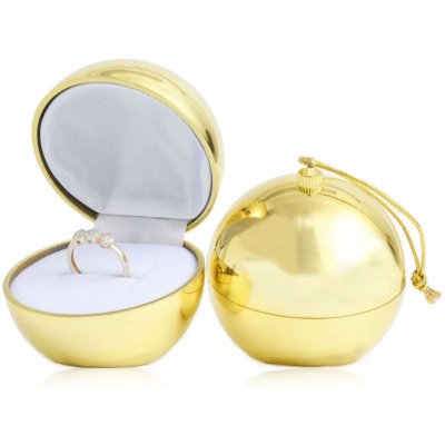 Zlatnictví Helios Krabička na šperky zlatá baňka – Zboží Mobilmania