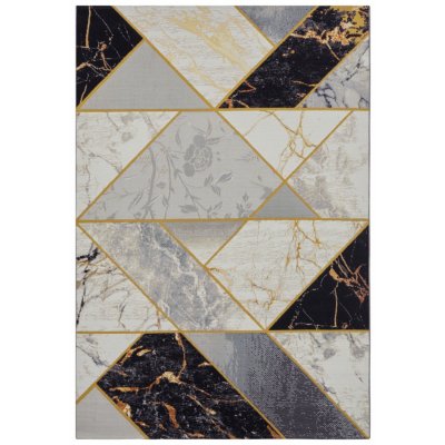 Hanse Home Collection Flair 105610 Noble Black Grey Gold Žlutá – Hledejceny.cz