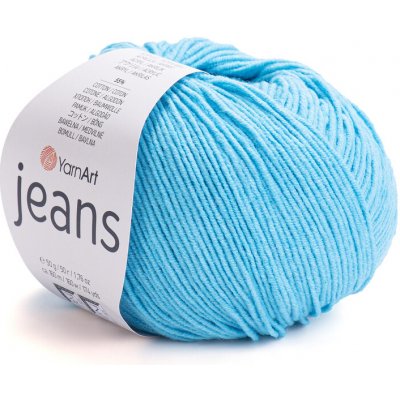 Yarn Art příze YarnArt Jeans 33 tyrkysově modrá – Zboží Dáma