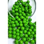 Detoa dřevěné korálky světle zelené 10 mm 10 ks – Zboží Mobilmania