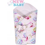 New Baby Zavinovačka s kokosovou vyztuží a mašlí bílá se sovou – Zboží Dáma