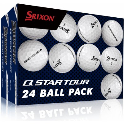 Srixon Q-Star Tour Double Pack 3-plášťový bílé 24 ks – Zboží Dáma