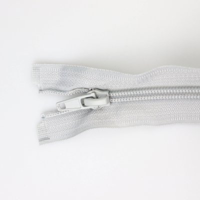 Spirálový zip dělitelný 40 cm šedostříbrný – Zboží Mobilmania