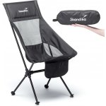 SKANDIKA Skládací kempingová židle Compact do 150 kg ČERNÁ – Hledejceny.cz