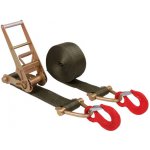 Vázací-technika.cz Upínací popruh s háky dvoudílný KHAKI 10 t 75 mm , 8 m | Zboží Auto