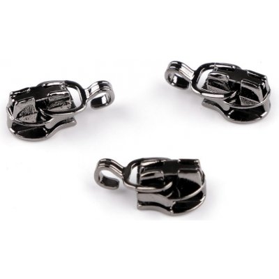 Jezdec ke spirálovým zipům No 3 s háčkem na přívěsek, střední, 2 nikl černý – Hledejceny.cz