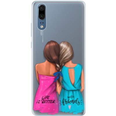 Pouzdro iSaprio Best Friends Huawei P20 mléčné – Zboží Mobilmania