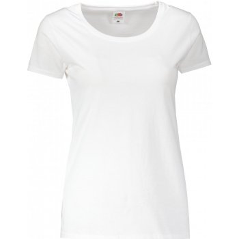 Fruit of the Loom tričko LADY FIT VALUEWEIGHT T white