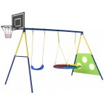 AIYAPLAY 4 v 1 s houpačkou Nest basketbalovým košem, fotbalovou brankou a U-houpačkou (288 x 160 x 220 cm) – Zboží Dáma